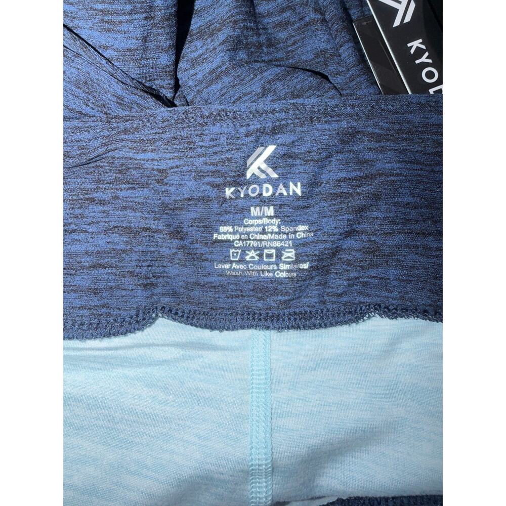 Kyodan women’s new blue & black activewear skort with side slit - Picture 7 of 13
